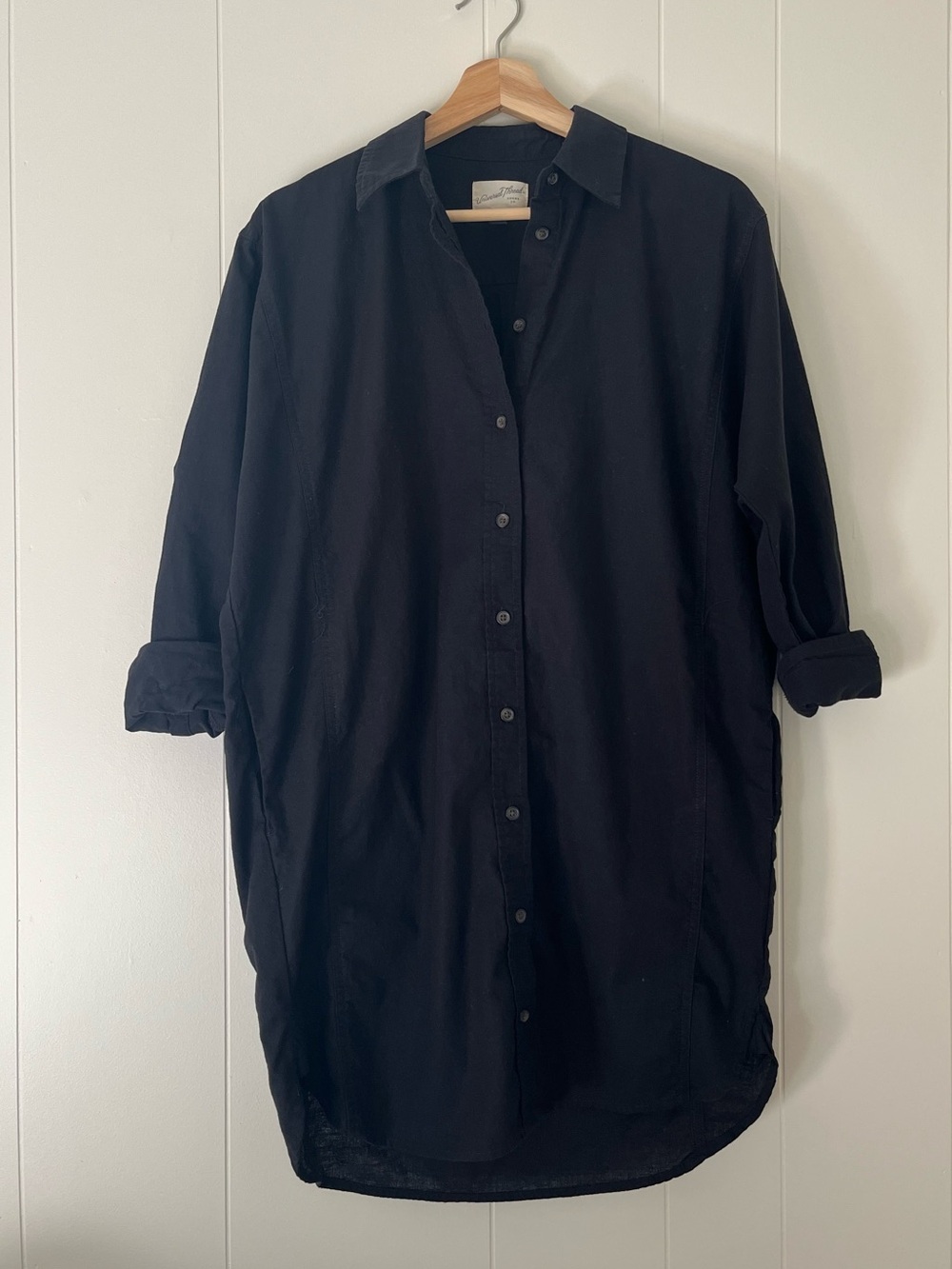 Universal Thread Black Casual Shirt Dress